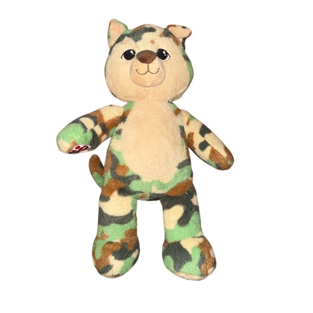 Build-A-Bear Workshop Camo Great Wolf lodge Plush Stuffed Animal 18 in stuffed